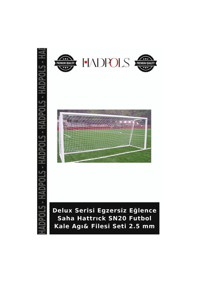 Delux Serisi Egzersiz Eğlence Saha Hattrıck Sn20 Futbol Kale Agı& Filesi Seti 2.5 Mm Belirtilmemiş