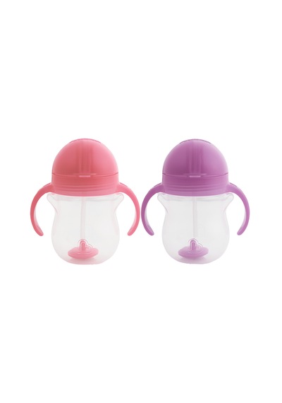 Munchkin Tıklama Kilitli Uçlu Alıştırma Bardağı, 6ay+,207ml,pembe Mor - Pembe