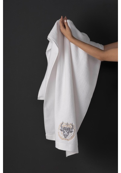 Varol %100 Microcotton Üst Kalite Havlu Seti Burç Nakışlı Boğa-standart Boğa Diğer