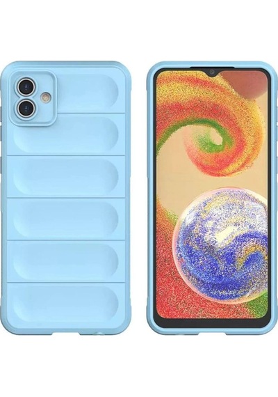 Samsung Galaxy A05 Kılıf Optimum Silikon - Sky Blue Çok Renkli