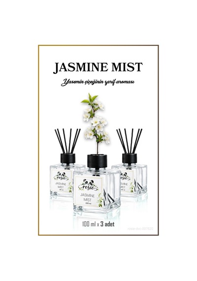 3'lü Jasmine Mist - Yasemin Çubuklu Oda Kokusu 100 Ml Fresh