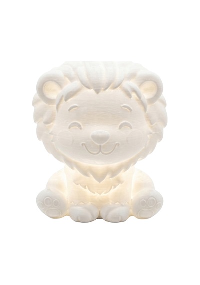 Fibrika Store Lionbuddy: Dekoratif Aslan Figür Gece Lambası Beyaz