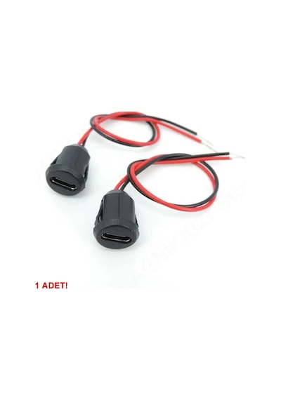 Type C Panel Montaj Dişi Soket 2 Pin 15cm Kablolu Uzatma Usb 3.1 Konnektör Araba Kamera Oyuncak