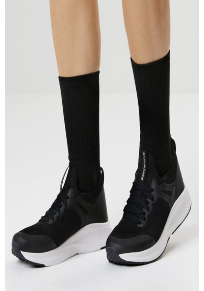 Ozzy Socks 6 Çift Logosuz Siyah Dikişsiz Pamuklu Tenis Unisex Soket Çorap Siyah