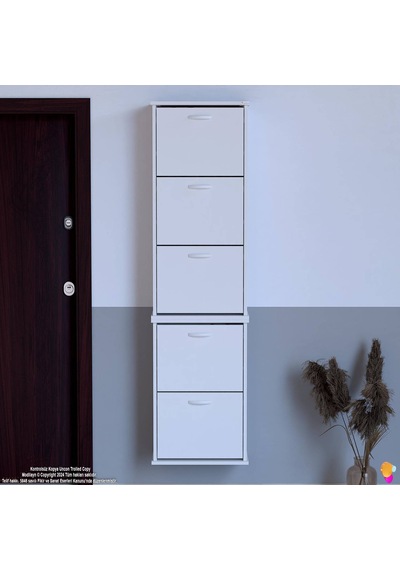 Eliusta Porta 10 Bölmeli Ayakkabılık Beyaz 52 Cm Genişlikte 52x193x26 Cm Duvara Monte Ayakkabılık Beyaz Eliusta Porta 10 Bölmeli Ayakkabılık Beyaz 52 Cm Genişlikte 52x193x26 Cm Duvara Monte Ayakkabılık Beyaz