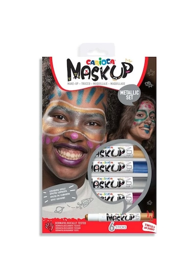 Carioca Mask Up Yüz Boyası Seti Metalik Renkler 6g 6lı 43155 Diğer