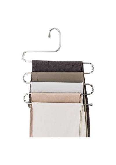 Katlı Metal Pantolon Eşarp Askısı Çok Renkli