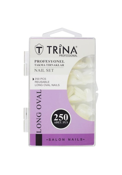 Trina Takma Tırnak 250 ‘li Kutulu Long Oval -08