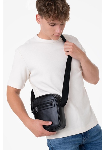 Calvin Klein Ck Elevated Pu Repor, Bax Siyah Erkek Çanta