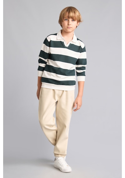 Defacto Standart Paça Pelüş Astar Jogger Pantolon Erkek Çocuk F1976a826wnbg31 Bej-bg31