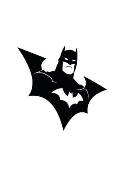 Batman Sticker 10 X 9 Cm