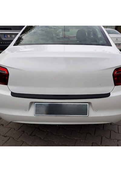 Peugeot 301 Arka Tampon Eşiği - Mat Siyah Sd 2012+
