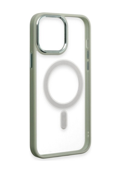 Apple İphone 15 Pro Kılıf Room Magneticsafe Silikon - Su Yeşili Çok Renkli