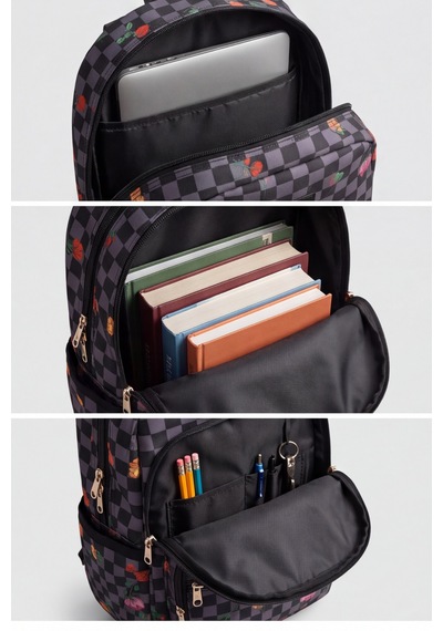 Novabag Laptop Bölmeli 3 Gözlü Ergonomik Okul Ve Günlük Sırt Çantası Ortaokul Lise Üniversite Ge... Siyah - Gri