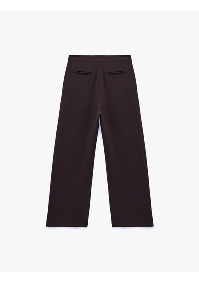 Koton Krep Kumaş Kemerli Uzun Geniş Düz Paça Kapaklı Kumaş Pantolon Kahverengi 6sak40164pw Kahve Koton Krep Kumaş Kemerli Uzun Geniş Düz Paça Kapaklı Kumaş Pantolon Kahverengi 6sak40164pw Kahve