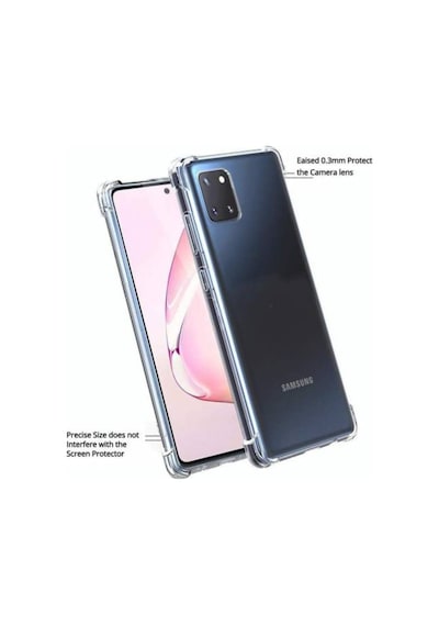 Samsung Uyumlu Galaxy Note 10 Lite Kilif Köse Korumali Seffaf Silikon 442386679