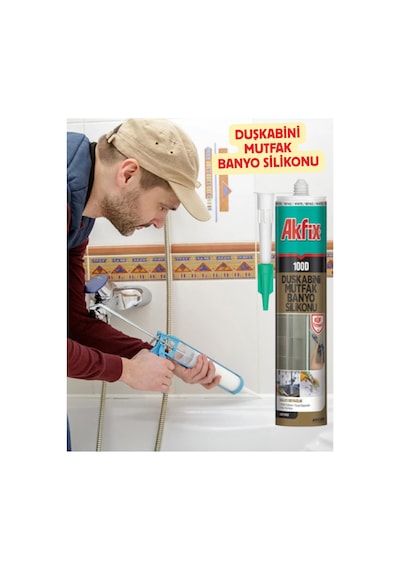 100d Şeffaf Duşakabin Silikonu 280 Gr - Küf Tutmaz Mastik-kararmayan Silikon