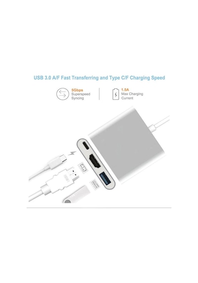 Usb 3.1 Type C To Hdmi USB Type-C 3.0 HDMI Çevirici Dönüştürücü