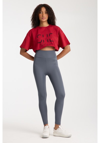 Kırmızı She Yazılı T-shirt Kırmızı