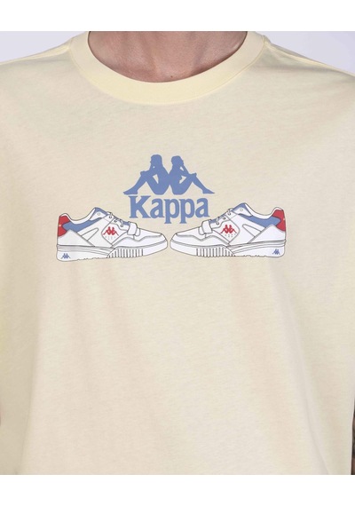 Kappa Authentic Taster Erkek Sarı Regular Tişört
