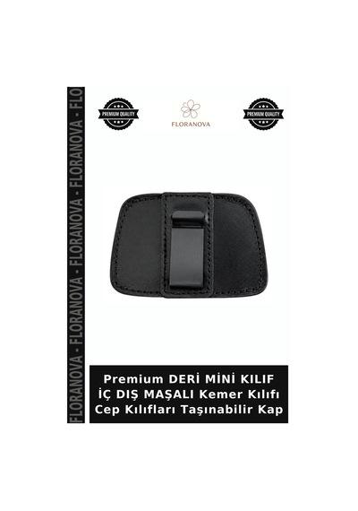 Premium Deri Mini Kılıf İç Dış Maşalı Kemer Kılıfı Cep Kılıfları Taşınabilir Kap