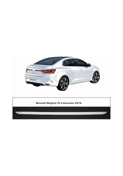Renault Megane 4 Krom Bagaj Alt Çıtası Sedan 2016 -2021
