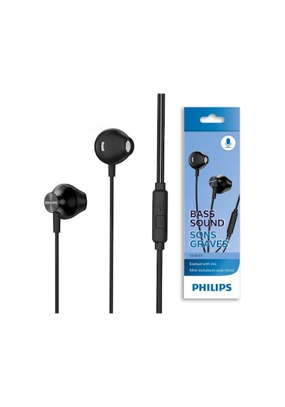 Phılıps Taue101Bk Kulak İçi Mikrofonlu Kulaklık-Siyah