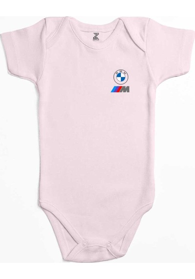 Zepplin Giyim Bmw Logo M Power Pembe Bebek Body Zıbın