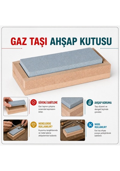 Kuyumculuk Gaz Taşı Kaydırmaz Ahşap Zemin -ahşap Kutu Metalik