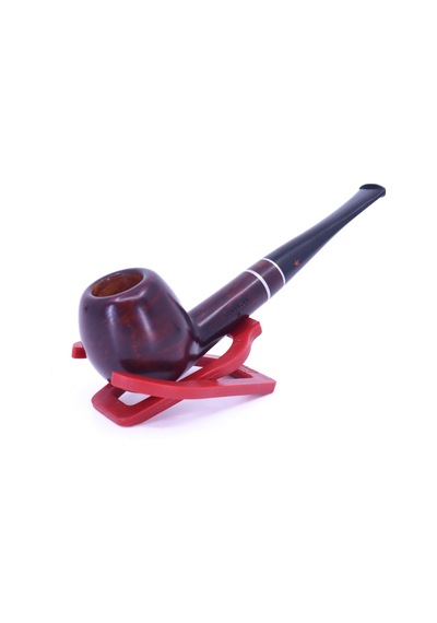 Şahin Kırmızı Yıldız Billiard 9mm Filtreli Ebonit Saplı Pipo 237060-103 Model 2