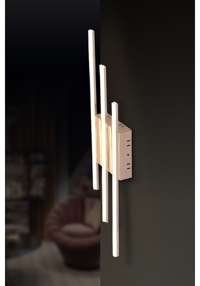 Pl 06 3 Model Gold 3 Renkli Salon Ve Oturma Odası İçin İdeal Alüminyum Avize, 15x65 Gold
