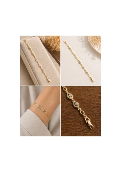 Eyes İnce Gold Göz Figürlü Taşlı İnce Bileklik Prime Koleksiyonu Xuping Altın Kaplama Altın - Beyaz - Siyah Eyes İnce Gold Göz Figürlü Taşlı İnce Bileklik Prime Koleksiyonu Xuping Altın Kaplama Altın - Beyaz - Siyah
