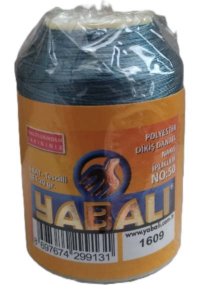 Abarta Yabalı Polyester Dikiş Dantel Nakış Ipliği 6 Katlı No:50 -20 Gram 1 Adet Renk:1609