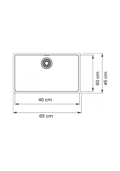 Gl General 40x60 İnox Petek Dokulu Çelik Mutfak Eviyesi 304 Paslanmaz Çelik 1mm Inox