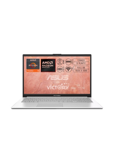 Asus Vivobook Go 15 E1504FA-BQ1741004 R5-7520U 8 GB 1 TB SSD 15.6" W11P Dizüstü Bilgisayar Asus Vivobook Go 15 E1504FA-BQ1741004 R5-7520U 8 GB 1 TB SSD 15.6" W11P Dizüstü Bilgisayar