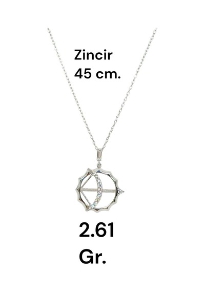 Ok Ve Yay Figürlü 925 Ayar Gümüş Kolye Anlamlı Ve Şık Tasarım Gümüş