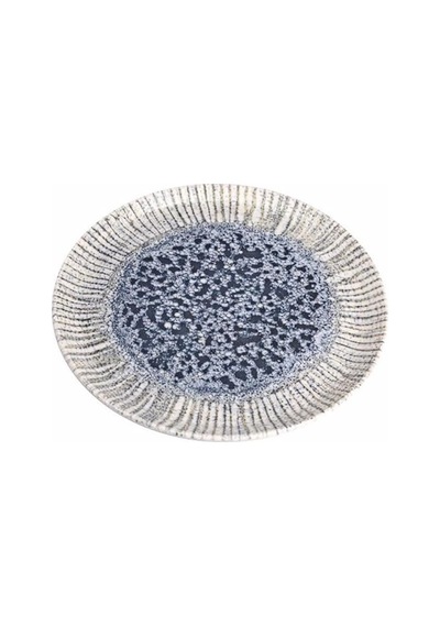 Iris Blue Düz Tabak 20cm