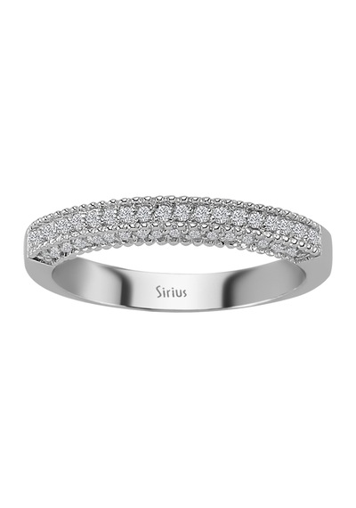 Sirius G Renk Toplam 0.33K Pırlanta Yarım Tur Yüzük 0807R0033