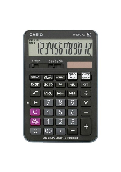 Casıo Jj-120dplus-wa-dpw 300 Adım Kontrolülü Masaüstü Hesap Makinesi Genel