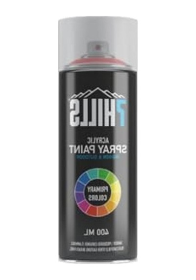 400 Ml Kırmızı Akrilik Sprey Boya, Farklı Yüzeyler İçin 0000 Parlak Vernik