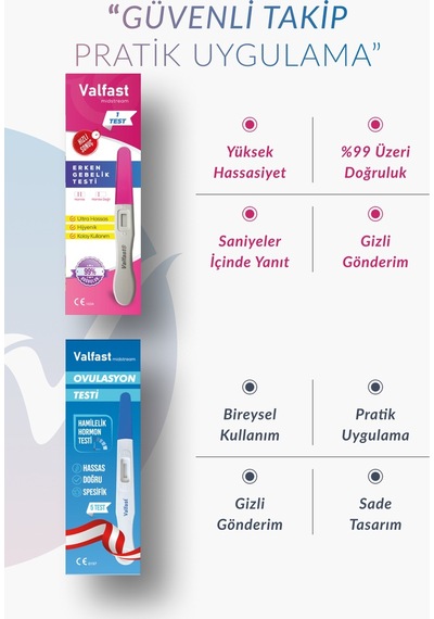 Hamilelik Planlama Seti - 5 Adet Ovulasyon Yumurtlama + 2 Adet Erken Gebelik Testi