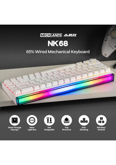Rgb Işıklı Gaming Oyuncu Klavyesi - Kompakt Kablolu Mekanik Hisli Klavye, Renkli Led Aydınlatmalı, Türkçe Q Klavye