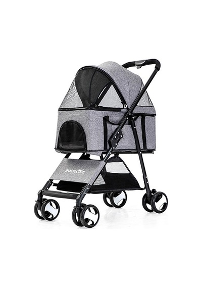 Royalist Dtc-802 Katlanabilir Kedi Köpek Arabası Gri 65x42x94 Cm 294-57004.01