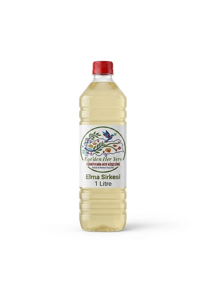 Elma Sirkesi Damıtılmış Doğal Üretim 1 Litre