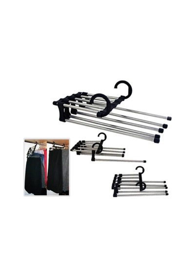 Pantolon Askısı 5in1 Magic Hanger Plastik Turuncu Diğer