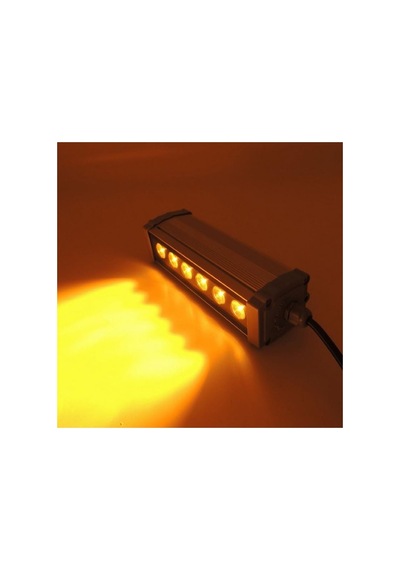 50 Cm Boyutunda Amber Rengi Wallwasher Led Aydınlatma Açık Gri