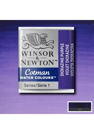 Winsor & Newton Cotman Yarım Tablet Suluboya Dioxazine Purple 231 Karışık