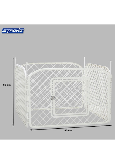 Strong - 183 - Plastik Köpek Oyun Bahçesi Çiti 4 - Glblseme - Panel 90x60cm