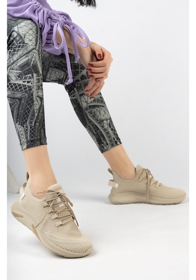 Pasomia 062 Triko Unisex Spor Ayakkabı Bej