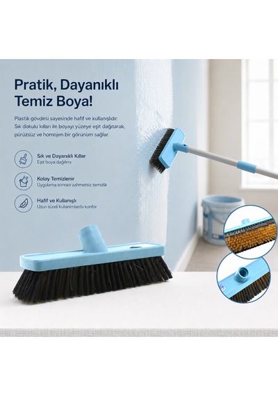 Plastik Badana Fırçası Çok Renkli